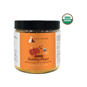 Kin + Kind Organic Healthy Poops Supplement for Cats & Dogs