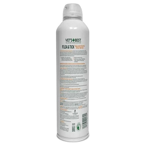 Vet's Best Natural Flea and Tick Cotton Spice Scent Plant-Based Home and Dog Spray - Image 2