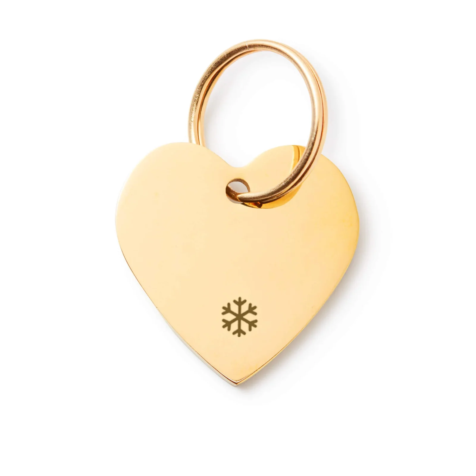 Heart Pet ID Tag: Snowflake Icon - Image 2