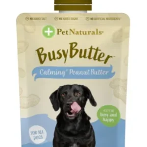 Pet Naturals of Vermont Busy Butter PDQ Chewy Dog Treats - 6 ct Peanut Butter Pouch Display