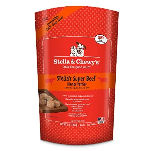 Stella & Chewy's Frozen Dog Food Dinner Patties Beef - 3 lbs