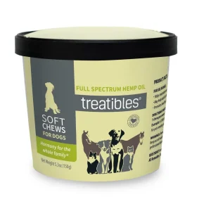 Treatibles Full Size Canine Soft Chews (60 ct) Soft Chew Cat Supplement - 5.3 oz Cup