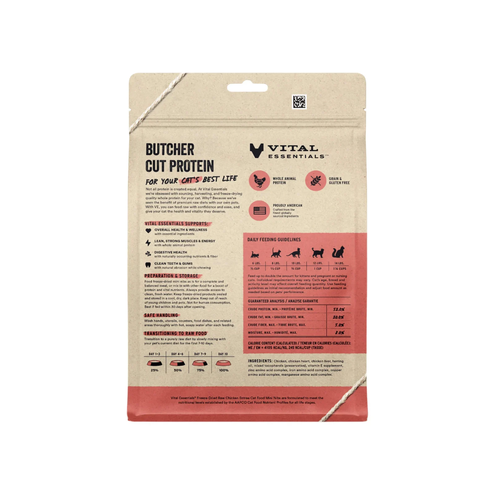 Vital Essentials Raw Freeze Dried Mini Nibs Entree for Cats - Image 2