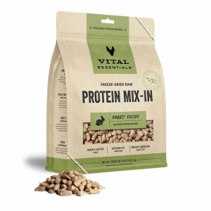 Vital Essentials Freeze-Dried Raw Rabbit Protein Mix-in Meal Topper for Dogs