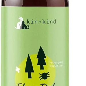 KIN + KIND Cat and Dog Flea and Tick Spray - lemongrass - 12 oz Bottle