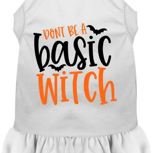 Don't Be a Basic Witch Halloween Pet Dress