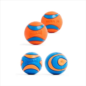 Chuckit! Ultra Ball & Ultra Squeaker Medium Assorted 4 Pack
