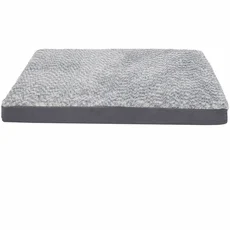FurHaven Two-Tone Faux Fur & Suede Deluxe Pillow Pet Bed - Stone Gray (Large) - Image 2