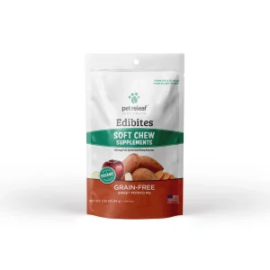 Pet Releaf Edibites Trial Size Sweet Potato Pie Digestive Health Softchew Dog Treats - 2.25 oz Bag