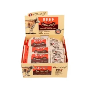 Etta Says Dog Treats Sausage Link Beef - 1.25 Oz - Case of 12