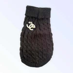 My Cozy Chewnel Knit Sweater by Bark Fifth Avenue - Designer-Inspired Dog Sweater