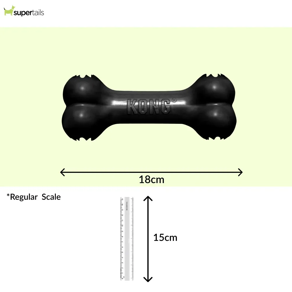 Kong Extreme Goodie Bone Toy for Dogs (Black) - Image 2