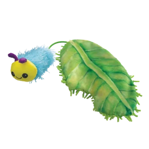 Kong Flingaroo Caterpillar Toy for Cats (Blue & Green)