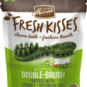 Merrick Fresh Kisses Coconut Oil and Botanicals Large Brush Dog Dental Chews - 7 Count