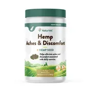 NaturVet Hemp Aches & Discomfort Plus Hemp Seed Supplement for Dogs