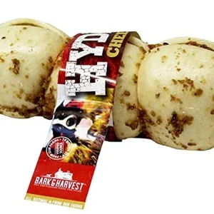 Bark + Harvest by Superior Farms Hydeout Beef Cheek Rolls Lg with Bully Sprinkles 10" - 12" Dog Natural Chews - Case of 32