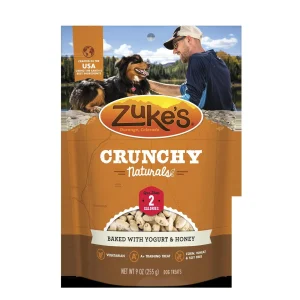 Zuke's 2s Baked with Yougurt & Honey Crunchy Dog Treats - 9 oz Bag