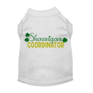 Shenanigans Coordinator Dog Shirt by Bark Fifth Avenue - St. Patrick's Day Dog Tee