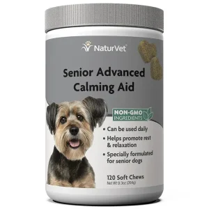 Naturvet Senior Calming Aid Soft Chew Dog Supplements - 120 ct