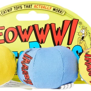 Ducky World Yeowww!® My Cats Balls Catnip Toys Assorted Color 2 Inch