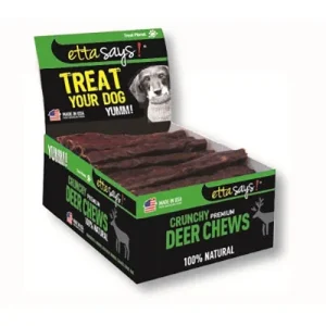 Etta Says Dog Treats Crunchy Chew Deer - 4 Inches - 36 Count