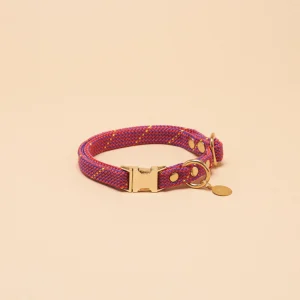 Saimin Flat Rope Collar - Pink
