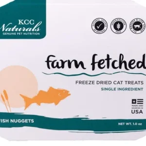 KCC Naturals Farms Fish Nuggets Freeze-Dried Cat Treats - 1 oz Package