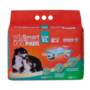 WizSmart All Day Dry Dog Pads Ultra X-Large, 24-Count