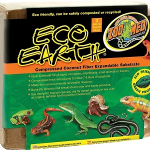 Zoo Med Laboratories Eco Earth™ Coconut Fiber Substrate 3 Compressed Brick Value Pack