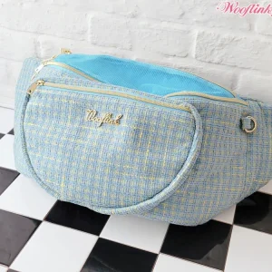 Wooflink Hug Me Bag - Tweed Blue