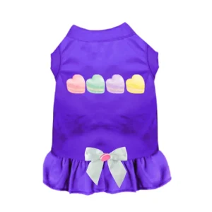 Bark Fifth Avenue Macaroon Hearts Dog Dress & Shirt
