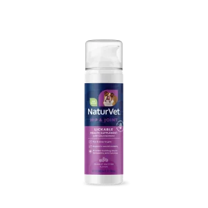 NaturVet Hip and Joint Lickable Health Supplement for Dogs 6 oz