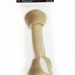 Tasman's Natural Pet Bison Rawhide 9" - 10" Large Bone Dog Natural Chews - 1 Pack