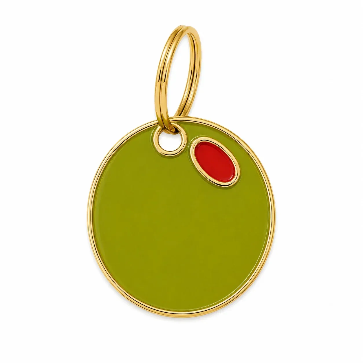Olive You Pet ID Tag