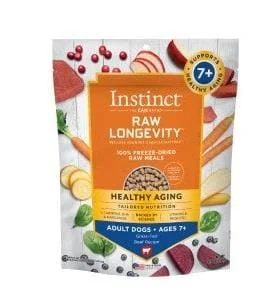 Longevity Healthy Aging Beef Bites Adult 7+ 100% Freeze-Dried Raw Dog Food