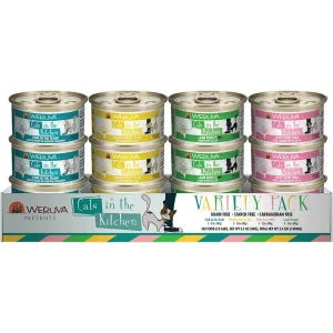 Weruva Cats in the Kitchen VARIETY Kitchen Cuties Canned Cat Food - 6 Oz - Case of 24