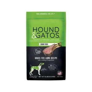 Hound and Gatos Grain-Free Lamb Dry Dog Food - 12 lbs