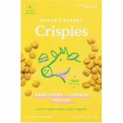 Bocce's Bakery Dog Crispies Beef Liver and Cheese Biscuits - 10 Oz