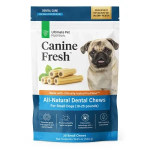 Ultimate Pet Nutrition All Natural Canine Fresh Dental Chews Sticks for Small Dogs