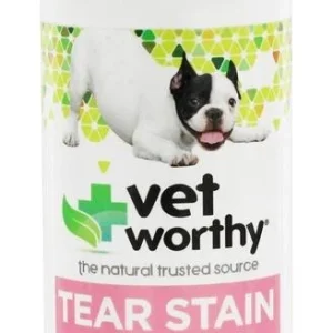 Vet Worthy First Aid Tear Stain Cleaner for Dogs and Cats - 4 oz Bottle