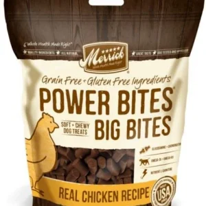 Merrick Treats Big Bites Real Chicken Recipe Soft and Chewy Dog Treats - 6 oz Bag