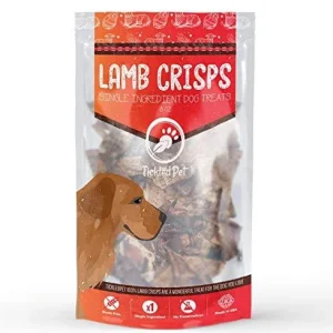 Tickled Pet All Natural Lamb Lung Dog Jerkey Treats - 8 oz Bag