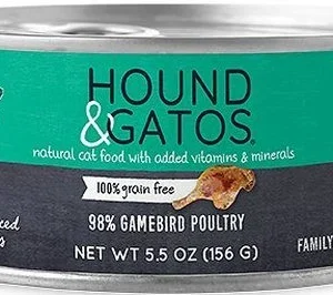 Hound and Gatos Grain-Free Gamebird Pate Canned Cat Food - 5.5 Oz - Case of 24