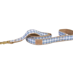 Sparrow Blue Gingham Leash