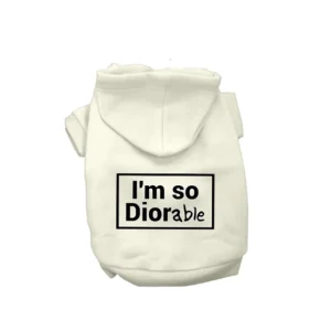 DIOR-able Hoodie by Bark Fifth Avenue - Designer-Inspired Dog Hoodie