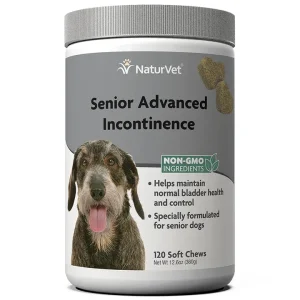 Naturvet Senior Incontinence Soft Chew Dog Supplements - 120 ct