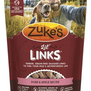 Zuke's Grain Free Pork & Apple Dog Jerky Treats - 6 oz Bag