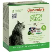 Almo Nature HQS Supportive Formula Digestive Support Mackerel Recipe with Spinach in Gravy Wet Cat Food