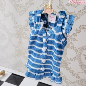 Wooflink Summer Vacation Mini Dress - Blue