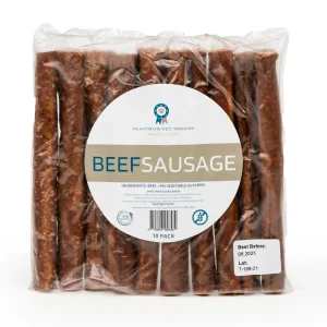 Platinum Pet Dog Treats - The Sausage: Beef (10 ct)